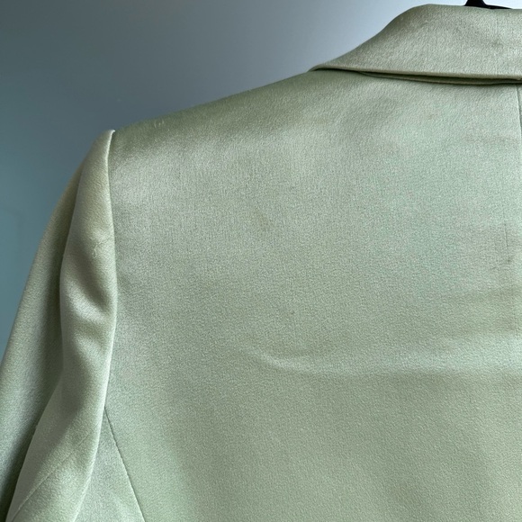 🪩Alice + Olivia Satin Light Green Blazer - Picture 8 of 8